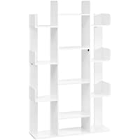 VASAGLE Librería en Forma de árbol- Estantería con 13 Compartimentos- Armario de Almacenamiento- 86 x 25 x 140 cm- con…